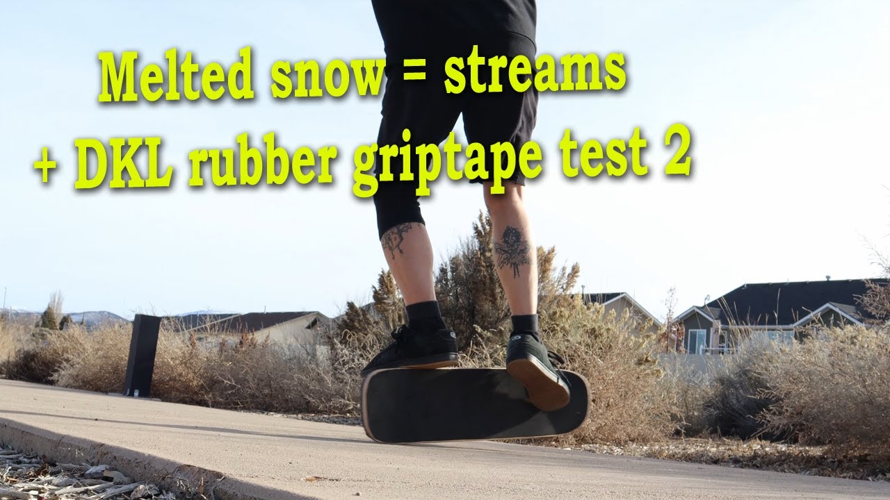 DKL rubber skateboard griptape test 2 easy casual skateboard