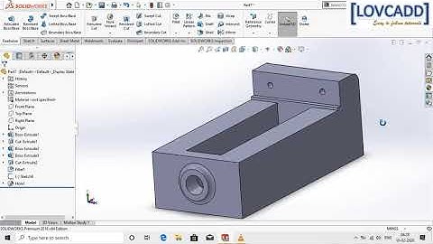 Bench vice/ Machine Vice in solidworks full tutorial with assembly and parts drawing