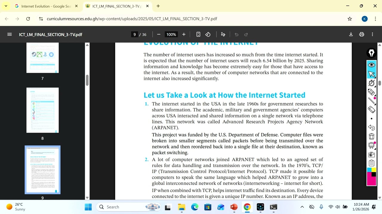 Basic Network Engineer Course Title 7 Internet Evolution