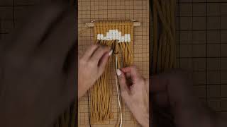 Spooky pixels macrame Halloween ghost wall hanging or coasters