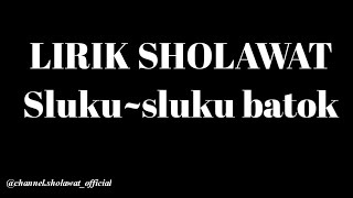 Sluku-sluku batok | voc. gus azmi & cak fandy | spesial lirik sholawat terbaru