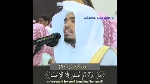 كأنهن الياقوت والمرجان الشيخ ياسر الدوسري سورة الرحمن