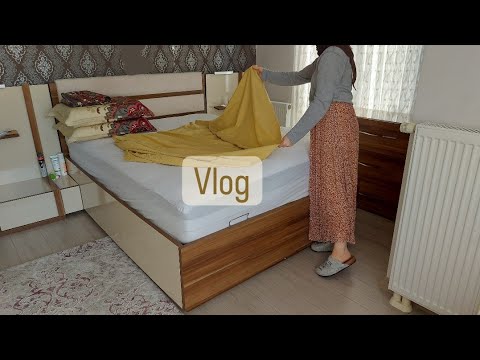 10 YILLIK SADE VE TEMİZ BİR YATAK ODASI DÜZENİ / NELER HAZIRLADIM / YARIM SAATTE PRATİK MANTI / vlog