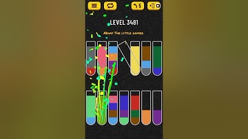 Water sort puzzle level 3481
