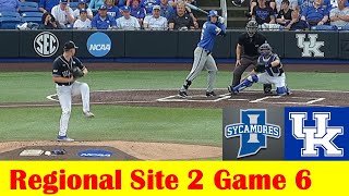 Indiana State vs #2 Kentucky Baseball Highlights, 2024 NCAA Regional Site 2 Game 6