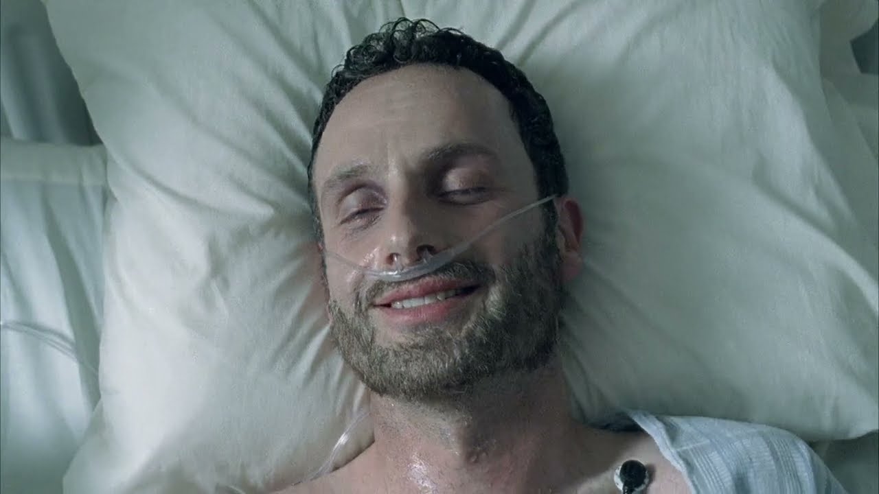 Rick Wakes Up in Hospital - TWD 1x1 - [4K]