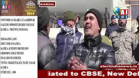 All Daily Wagers and Casual Labour Union Kargil staged protest