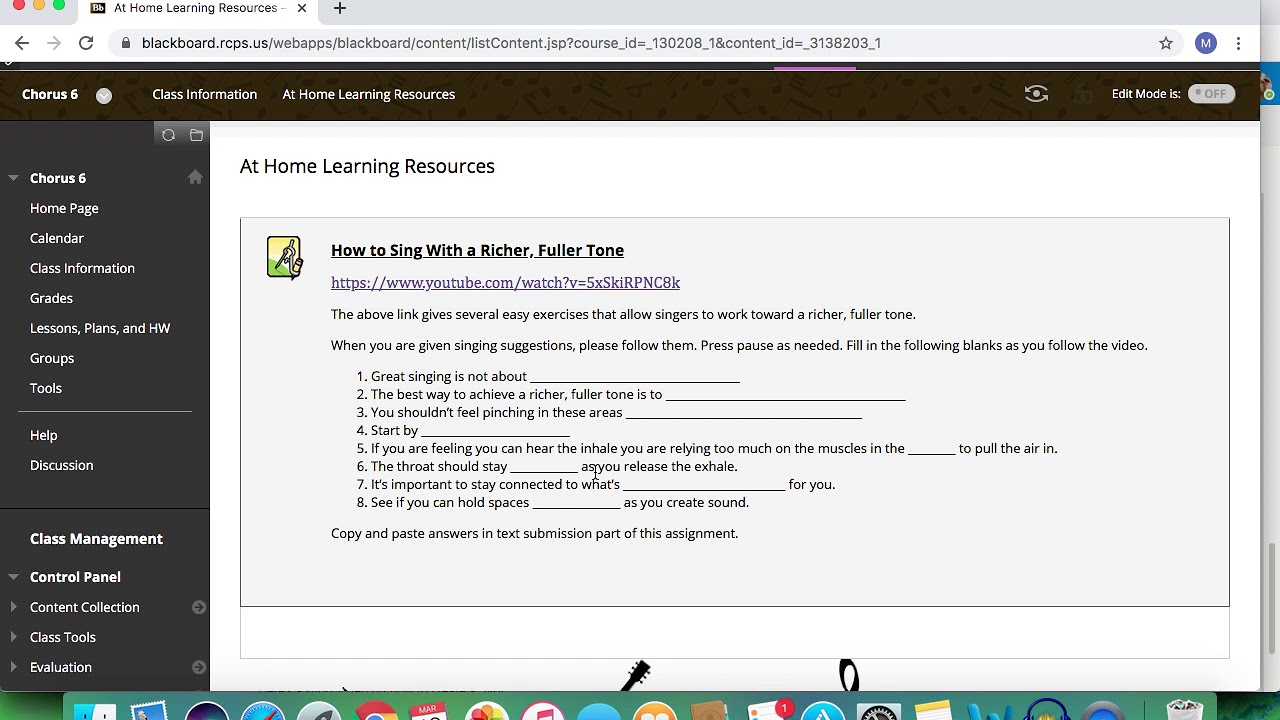 how to submit an assignment through blackboard