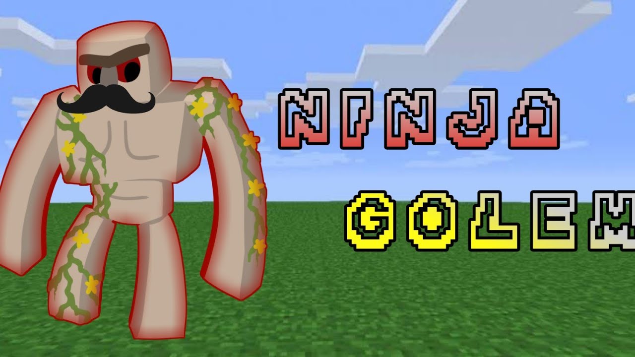 √ How to make Ninja golem using a command block | TUTORIAL | Minecraft Pocket edition |