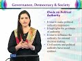 PAD603 Governance, Democracy and Society Lecture No 149