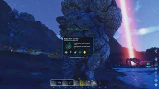 ARK Survival Ascended SCORCHED EARTH Rock Golem taming and more