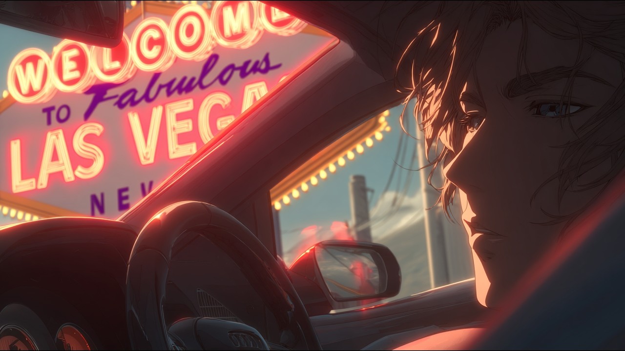 4 Turns To Nevada (Neon Soaked Synthwave) [With Lyrics]