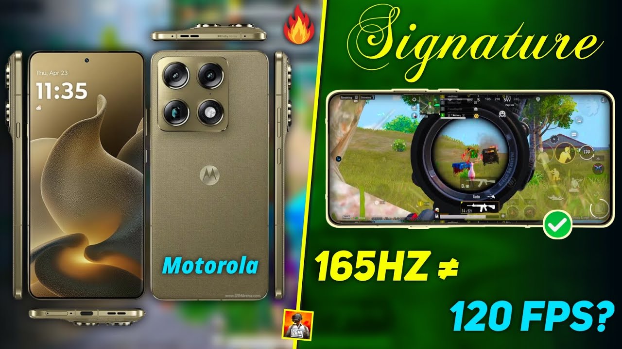 🟡Motorola Signature BGMI Performance | FPS ≠ Smoothness Explained🟡