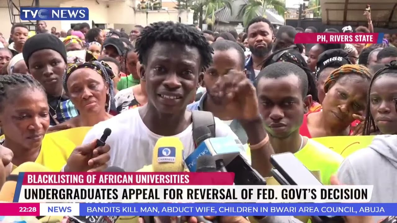 Undergraduates Studying In Benin Rep. Stage Peaceful Protest Over Blacklist Of African Universities