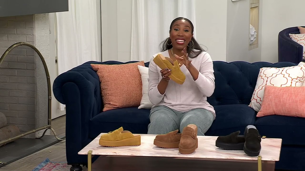 Seychelles Suede Buckle Mules- Come Together on QVC