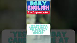 Learn English Daily Conversation | The Supermarket #31| #shorts