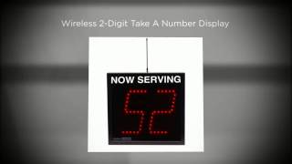 Celebrity 2-digit Wireless Take-A-Number System with Floor Stand Wealth