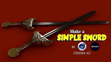 Making a SIMPLE Sword in CINEMA 4D| (INTERMEDIATE) | 2020