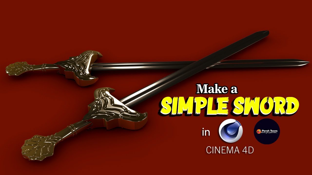 Making a SIMPLE Sword in CINEMA 4D| (INTERMEDIATE) | 2020