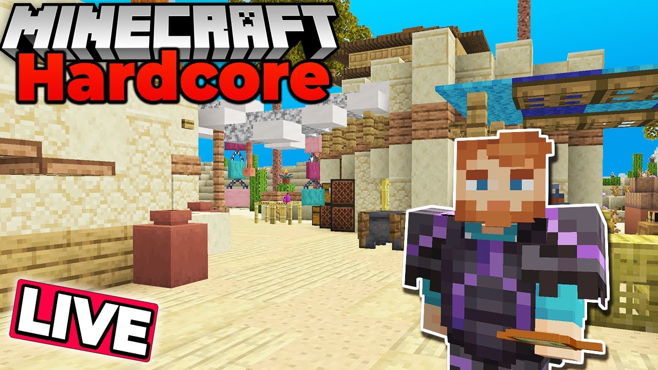BUILDING MY DESERT BASE in MINECRAFT 1.20 - HARDCORE Survival Let's ...