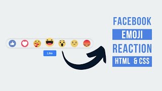 Facebook Emoji Reaction || Html & CSS