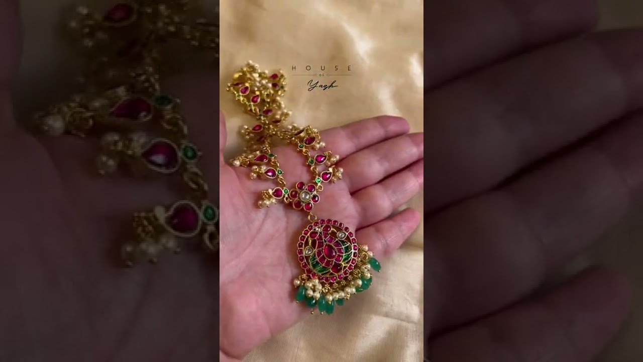 Silver lookalike handmade Kundan Jadau Jewelry | House of Yazh