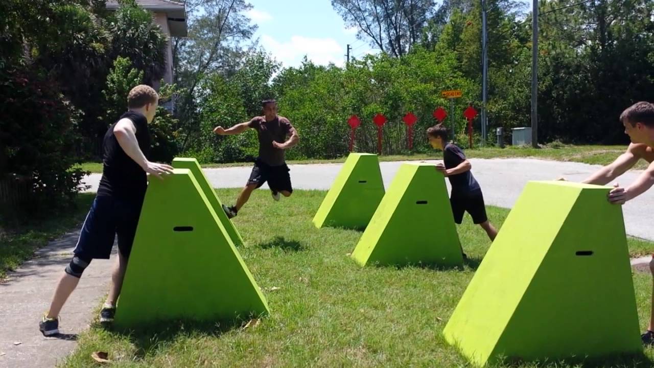 Zach running the quintuple steps