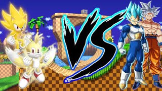 Sonic & Tails Vs Goku & Vegeta