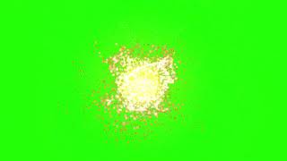 4K Green Screen Free - PARTICLE SUN Throwing Off Dots and Points