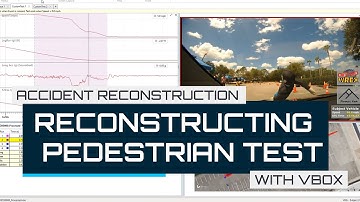 Pedestrian Test from within VBOX Test Suite Analysis Software