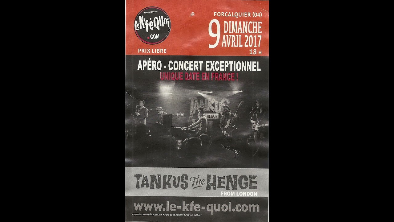 Tankus the Henge live performance, concert at Kfe Quoi 2017