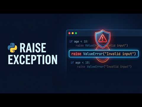 🐍 91 Python Raise Exception Explained | Raise Errors Like a Pro
