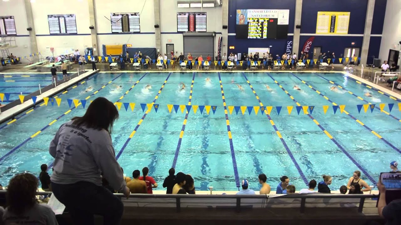 ethan webber prestonwood christian  at regionals 2014 lane 5 breaking record
