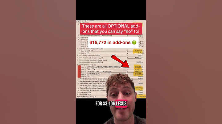 Car dealer add ons SCREWED this customer … don’t let this happen to you