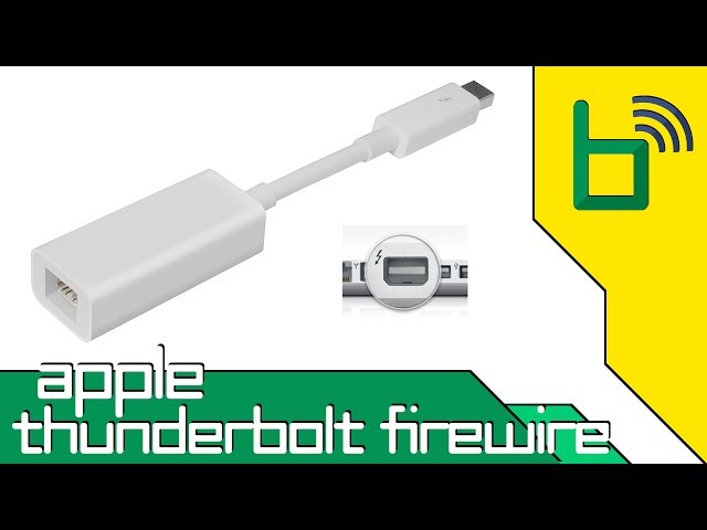 Unboxing Apple's Thunderbolt to Firewire Adapter