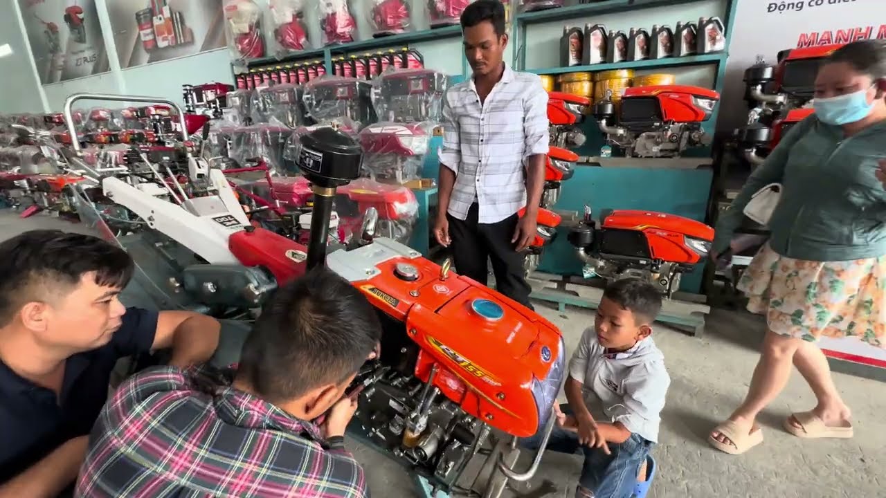 Giao giàn xới K700 sên bìa & BUKOTA RT155 Plus siêu đẹp về Trà Vinh* 0943366687