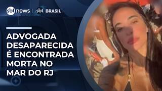 Advogada desaparecida no mar é encontrada morta por mergulhador no Rio | #SBTBrasil