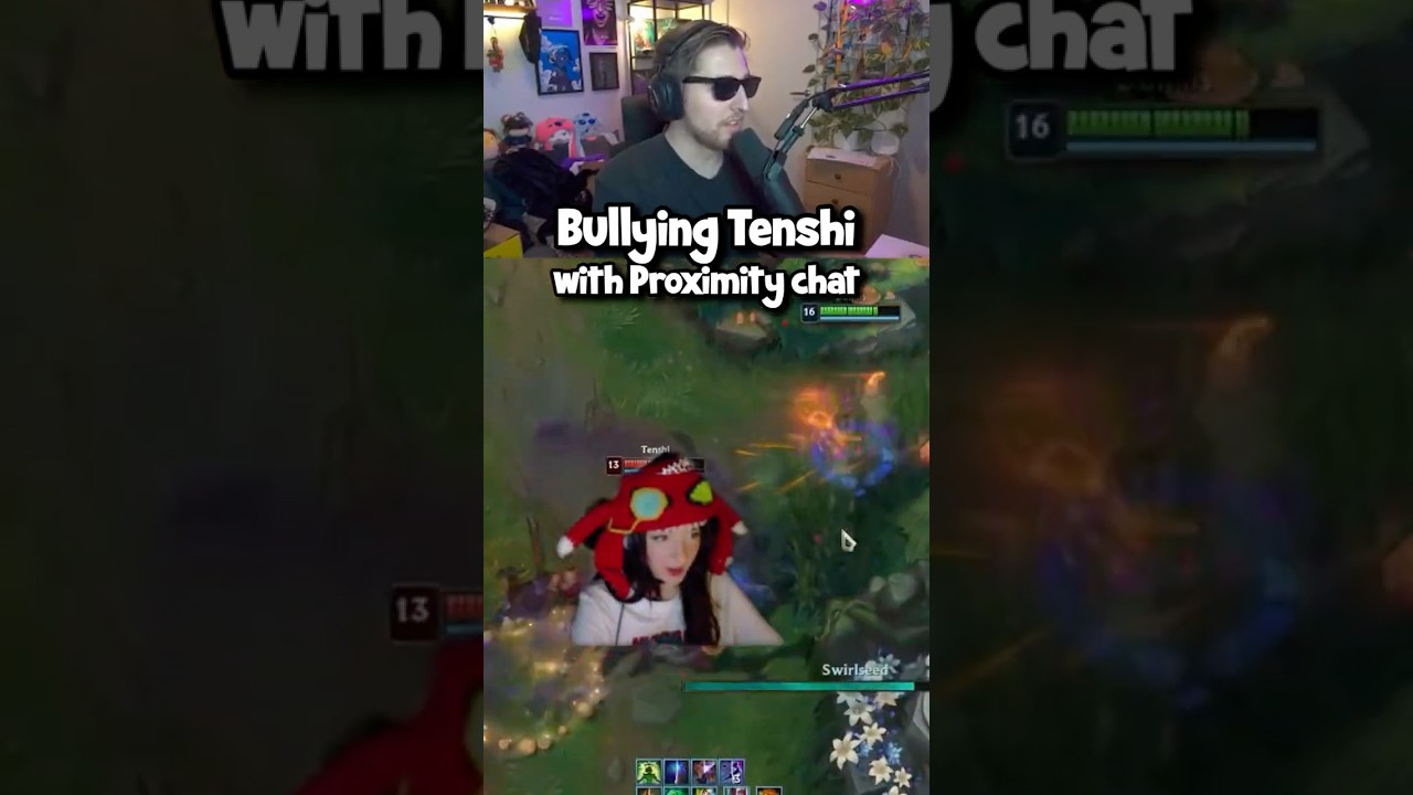 Bullying Tenshi with Proximity Chat in League 💀