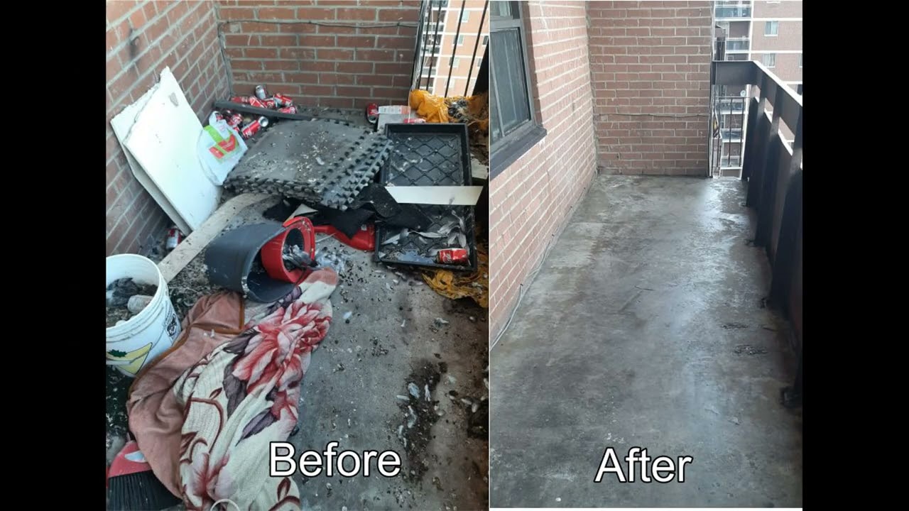 Balcony Cleaning and Pigeon Poop Removal