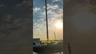 Today,the sun chose to rise in its most beautiful form☀️on the Varamin road🌍#آرامش#طلوع#sun🌕🌅