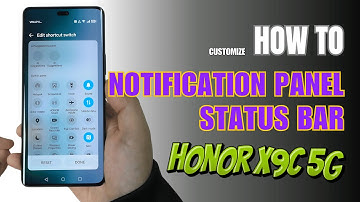 How to Edit Notification Panel Shortcuts | Status bar on HONOR X9c 5G