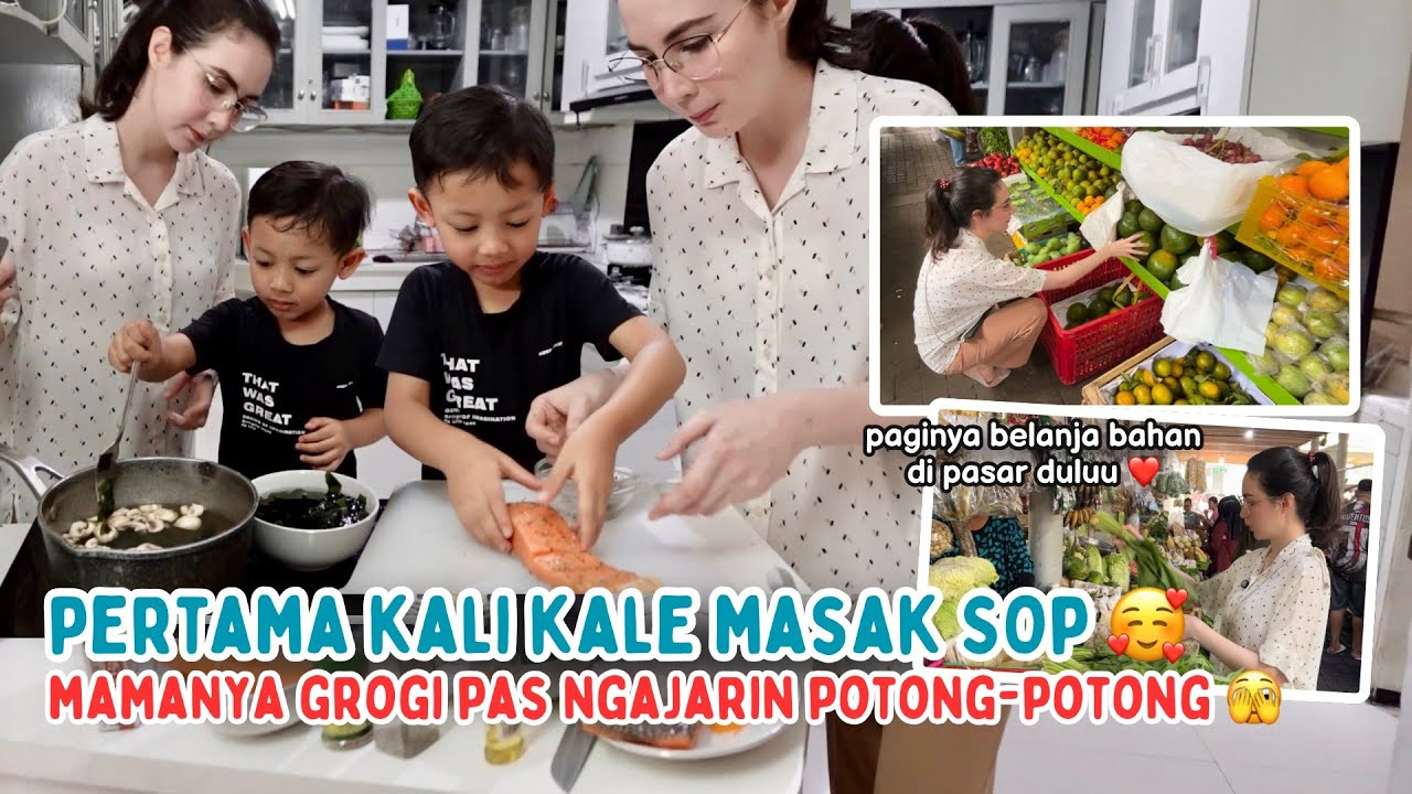 BELANJA KE PASAR PAGI LAGI, LANJUT MASAK SOP BARENG KALE 🥰 | Arumi Bachsin