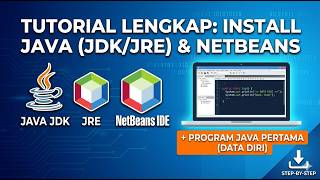 Tutorial Install JDK, JRE, dan NetBeans + Program Java Pertama (Data Diri)