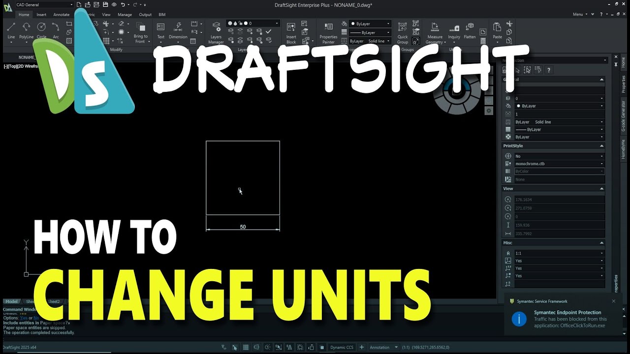 Draftsight How To Change Units - YouTube