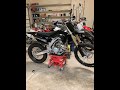 2018 HONDA CR 500 2 STROKE build get plastics and seat cover. A new look for my new bike