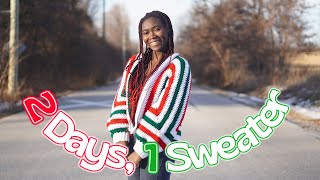 I Crocheted A Sweater In 2 Days! | Olivia Is Crocheting