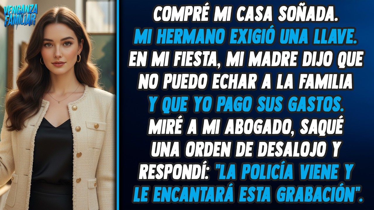 Mamá exigió mi casa. Sostuve el aviso y le dije que la policía ya estaba en camino.