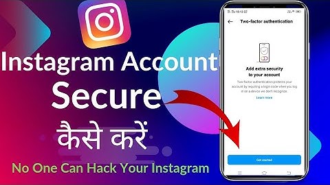 How To Make Instagram Account Safe From(Hackers) | How To Secure Your Instagram From Hackers 2023