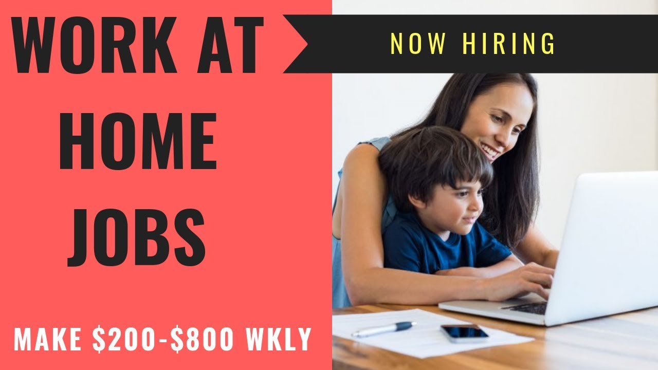 Flexible Work At Home Jobs That Pays Well Make 200 800 Weekly YouTube