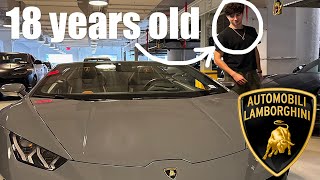 Buying a lambo at 18